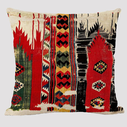 Bohemian Patterns Linen Cushion Pillow Cases - Multicolors