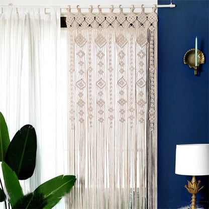 Hand-woven  Macramé Cotton Door Cover, Curtain or Tapestry