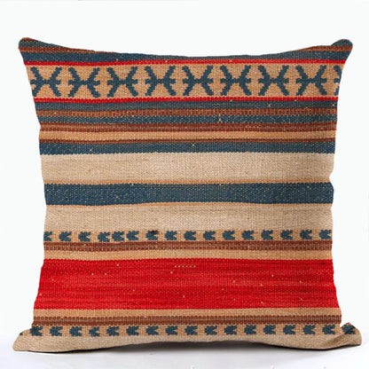 Bohemian Patterns Linen Cushion Pillow Cases - Multicolors