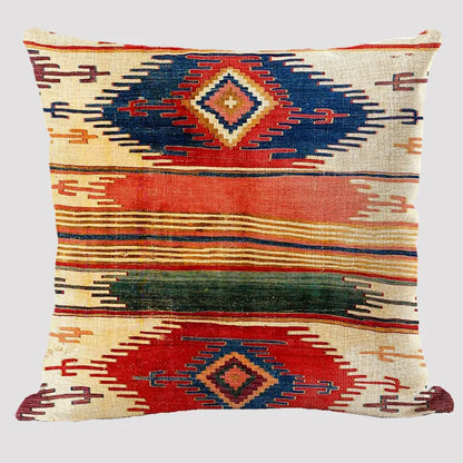 Bohemian Patterns Linen Cushion Pillow Cases - Multicolors