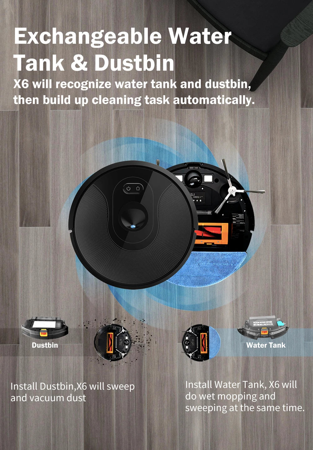 ABIR X6 Robot Vacuum Cleaner