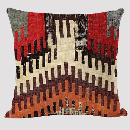 Bohemian Patterns Linen Cushion Pillow Cases - Multicolors