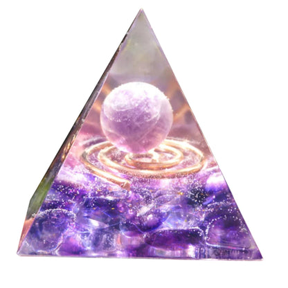 Natural Stone Orgonite Gem Pyramid Crystals