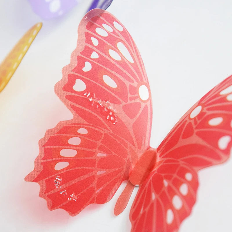 3D Crystal Butterfly Wall Sticker (18 Pcs)