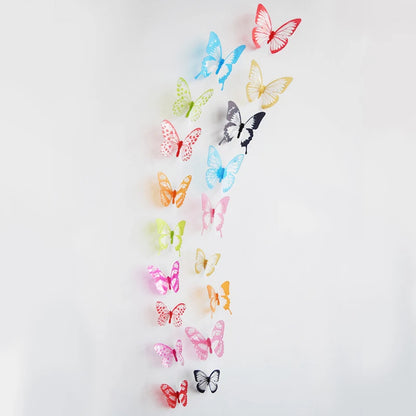 3D Crystal Butterfly Wall Sticker (18 Pcs)