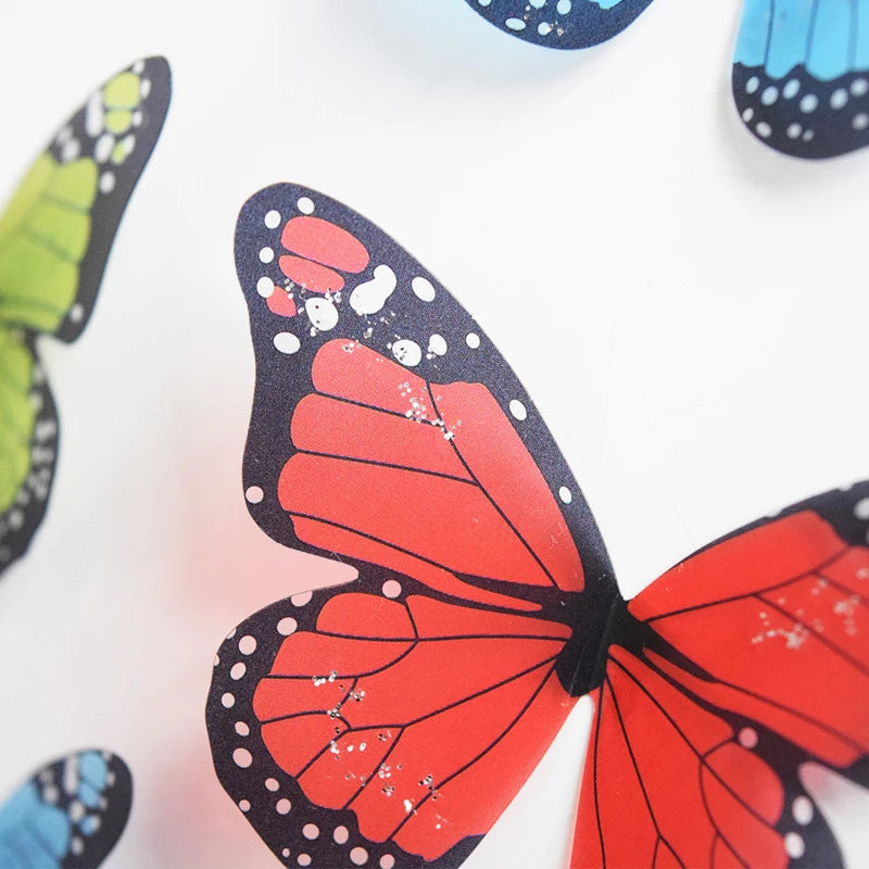 3D Crystal Butterfly Wall Sticker (18 Pcs)