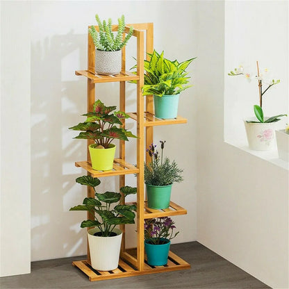 Bamboo 5 / 6  Tier  Plant Stand Rack