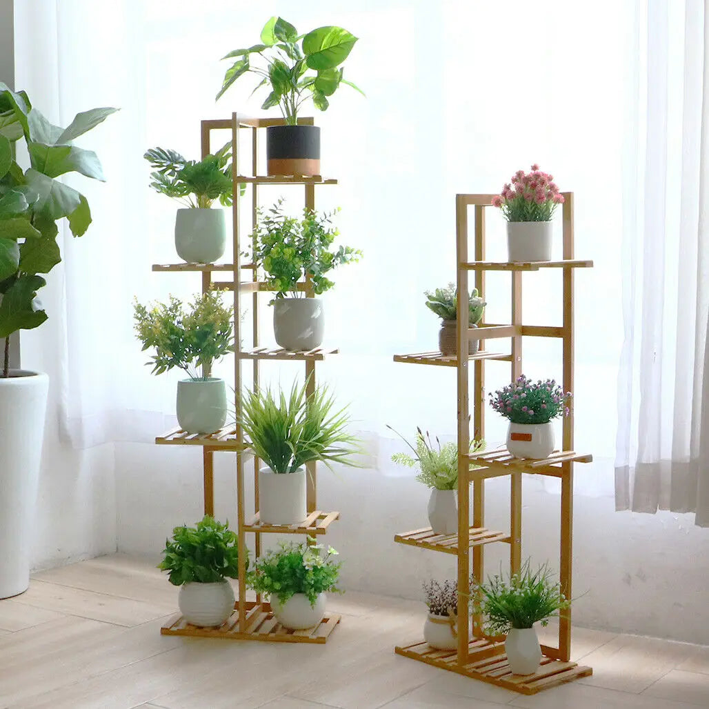 Bamboo 5 / 6  Tier  Plant Stand Rack