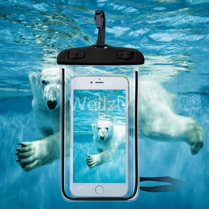 Waterproof Phone Case Swimming Water Proof Bag Universal Underwater Phone Protector Pouch PV Cover for Smartphone