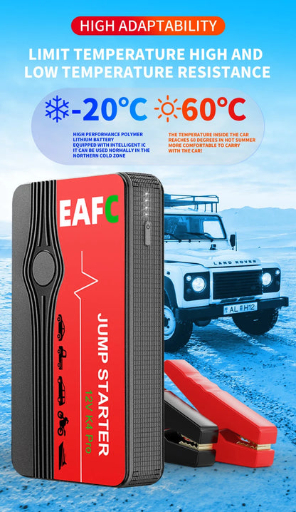 EAFC 600A and 2000A Jump Starter, Power Bank and Portable Charger. Starting Device For 6.0L/4.0L Emergency Car Battery Jump Starter