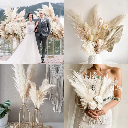 39inch Fluffy Artificial Pampas Grass Flower for Boho Decor