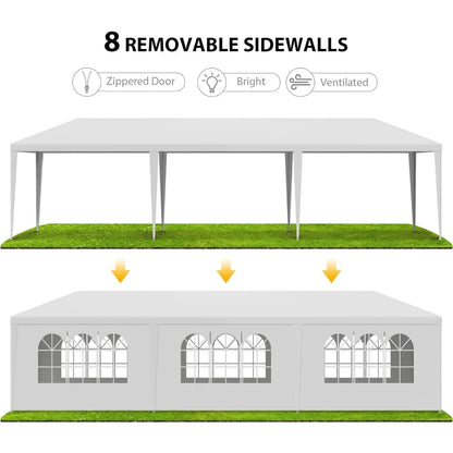 10'x30' Outdoor Canopy Tent with Removable Sidewalls