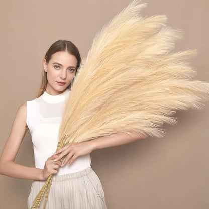 39inch Fluffy Artificial Pampas Grass Flower for Boho Decor