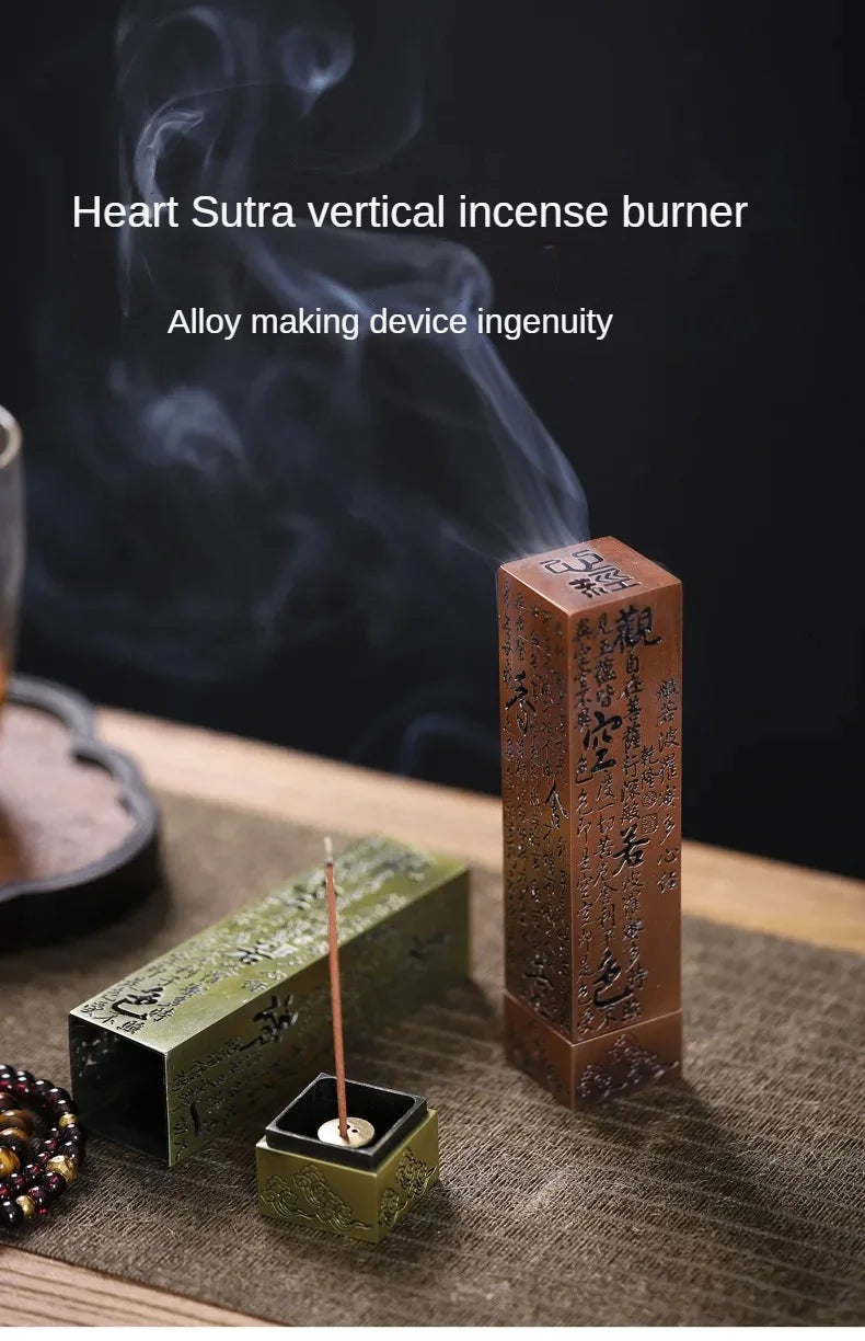 Alloy Buddhist Sutra Incense Stick Burner