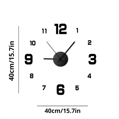 DIY Modern Design Large Wall Clock