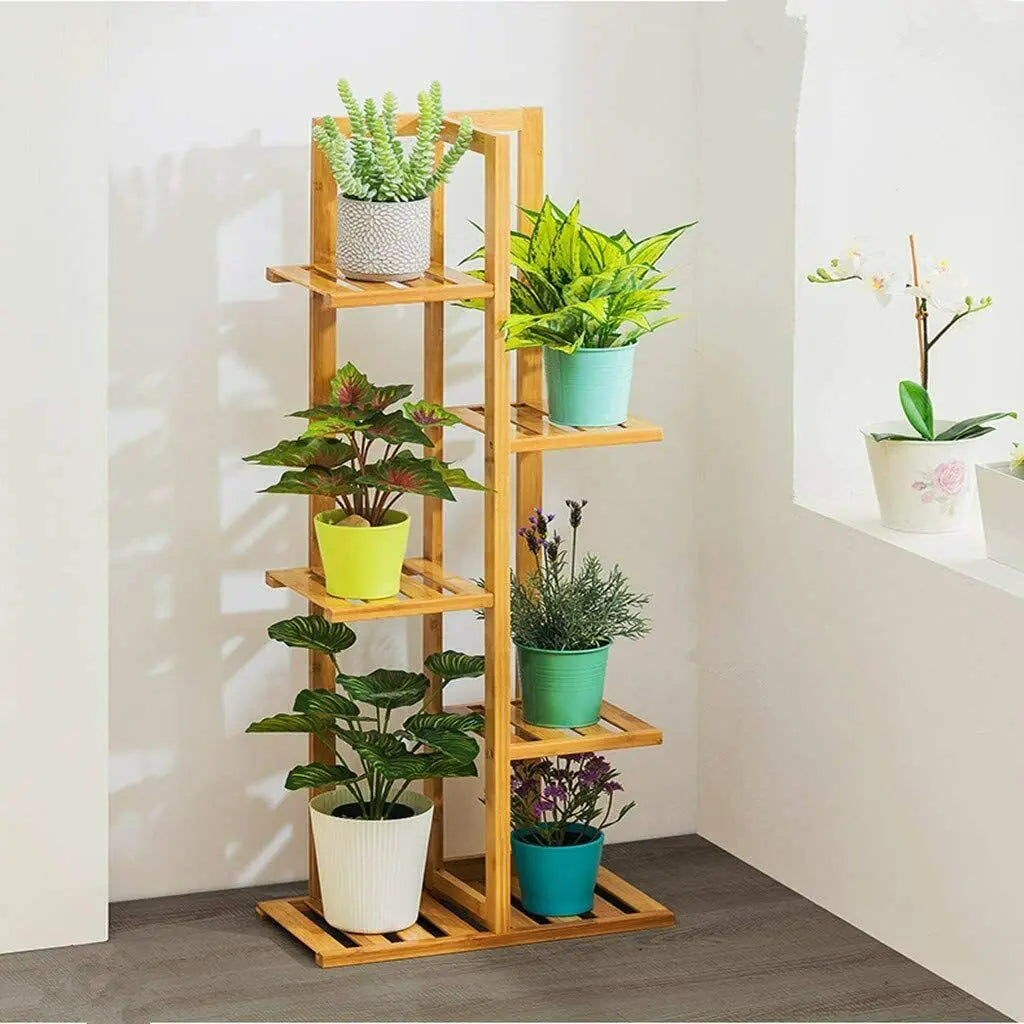 Bamboo 5 / 6  Tier  Plant Stand Rack