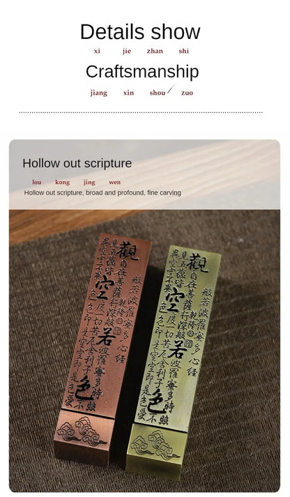 Alloy Buddhist Sutra Incense Stick Burner