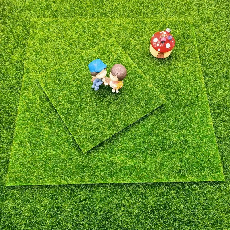 Mini Artificial Moss Turf Lawn Wall Green Plants DIY Simulation Grass Board Garden Micro Landscape Decor Moss Dollhouse 30*30cm