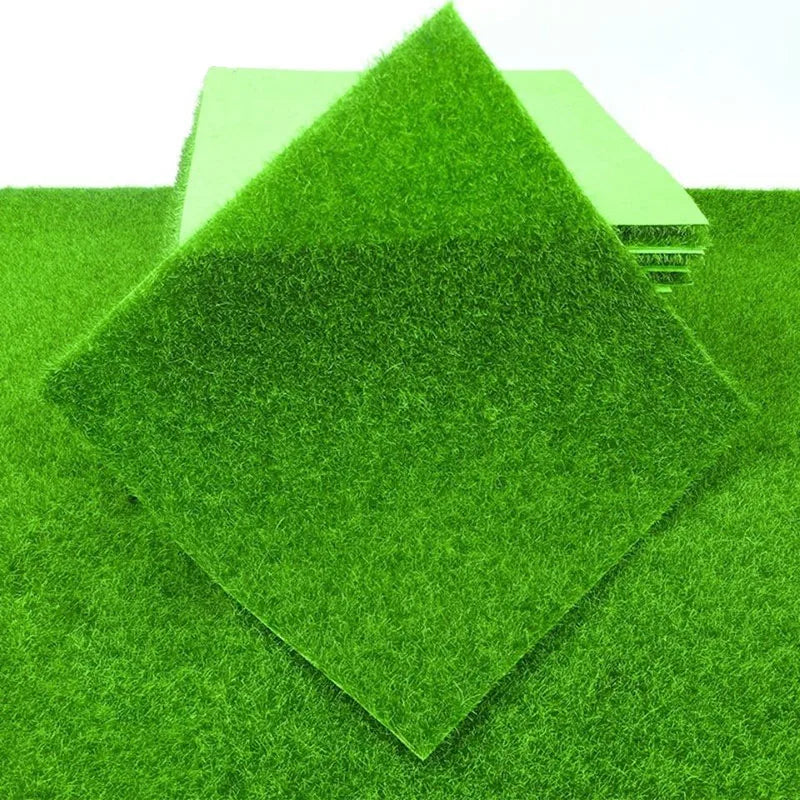 Mini Artificial Moss Turf Lawn Wall Green Plants DIY Simulation Grass Board Garden Micro Landscape Decor Moss Dollhouse 30*30cm