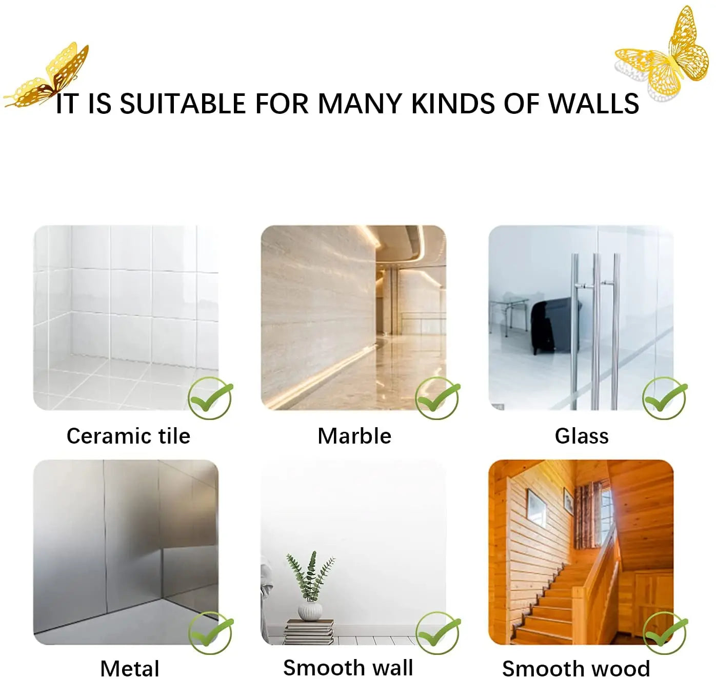 3D Hollow Butterfly Wall Stickers (12 Pcs)