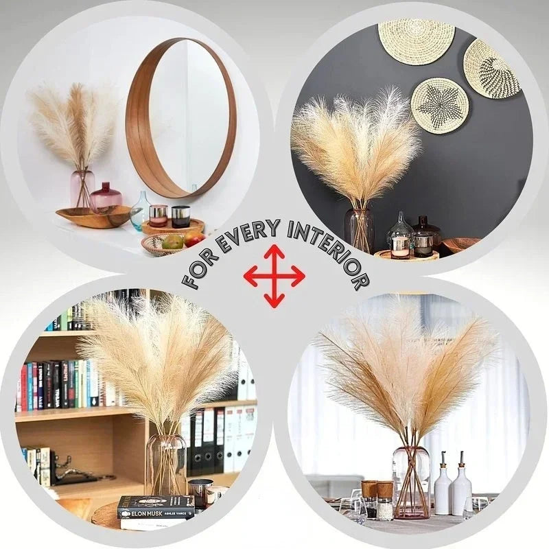 39inch Fluffy Artificial Pampas Grass Flower for Boho Decor