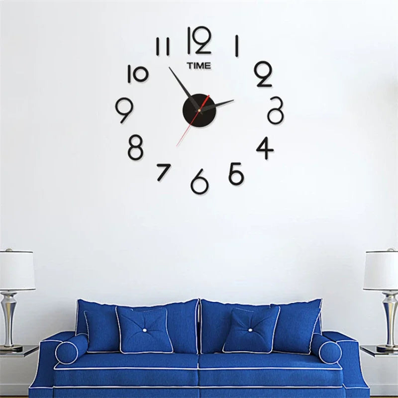 DIY Modern Design Large Wall Clock