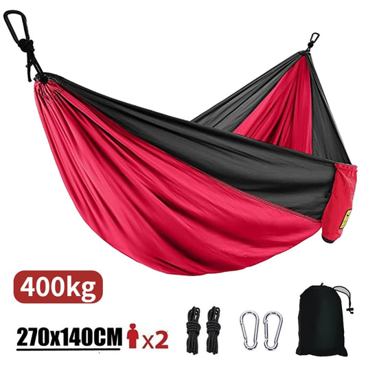 Portable Hammock 108x55in - Nylon Parachute Fabric for Outdoor Adventures