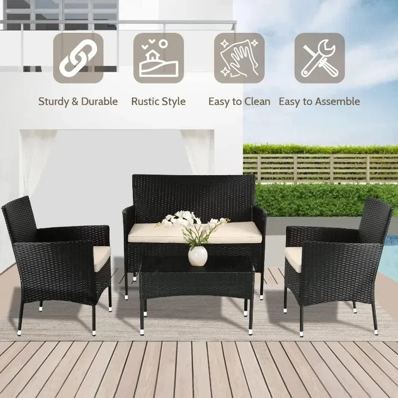 4-Piece Patio Furniture Set