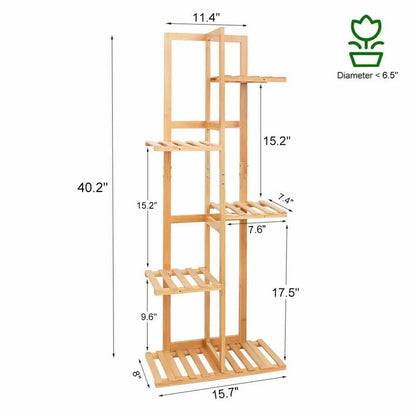 Bamboo 5 / 6  Tier  Plant Stand Rack