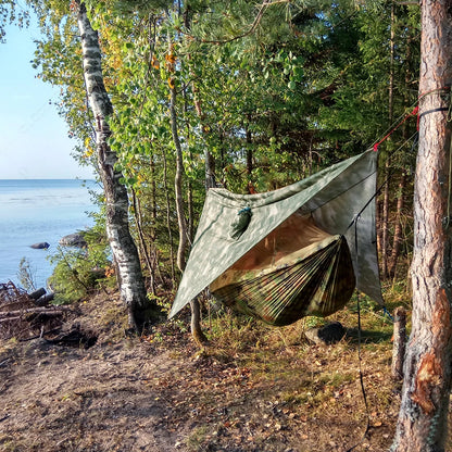 Outdoor Camping Hammock With Mosquito Net And Rain Cover