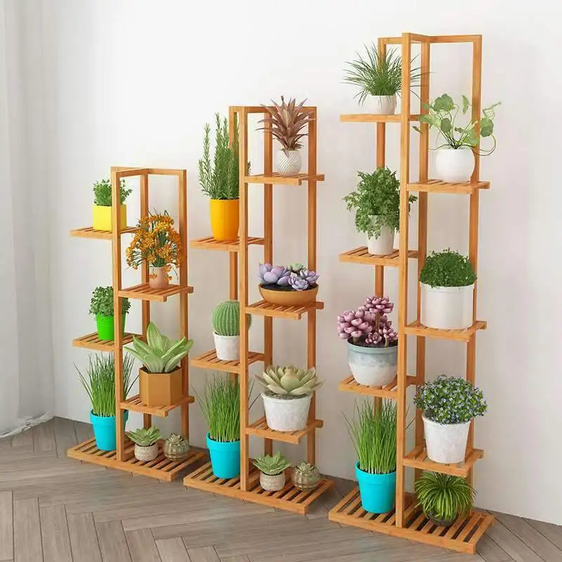 Bamboo 5 / 6  Tier  Plant Stand Rack