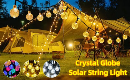 Solar Curtain Light Outdoor Waterproof Solar Fairy Garland String Lights Garden Yard Pavilion Wedding Party Holiday Decor Lights