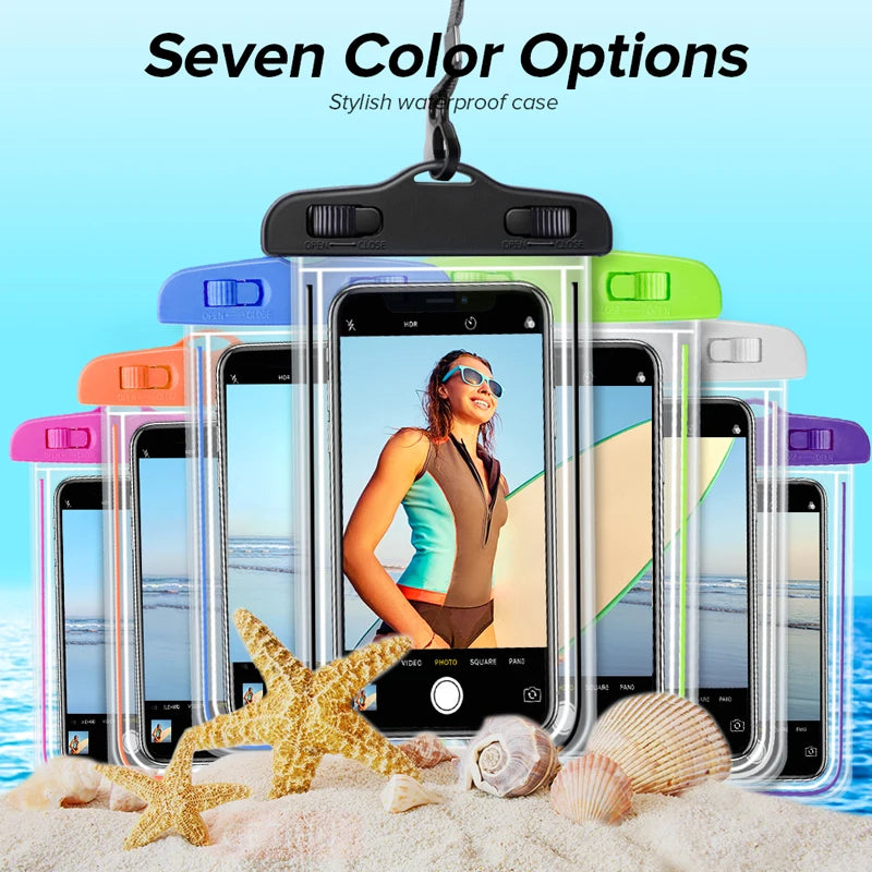 Waterproof Phone Case Swimming Water Proof Bag Universal Underwater Phone Protector Pouch PV Cover for Smartphone