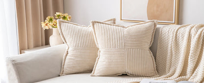 Boho Striped Pillow Decorative Covers